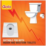 Gala Double Hockey Shape Toilet Cleaner Brush with Holder Stand, Toilet Cleaning Brush for Western and Indian Toilet, Bathroom Brush for Toilet Cleaning (Gray,Pack of 1) - Image 5