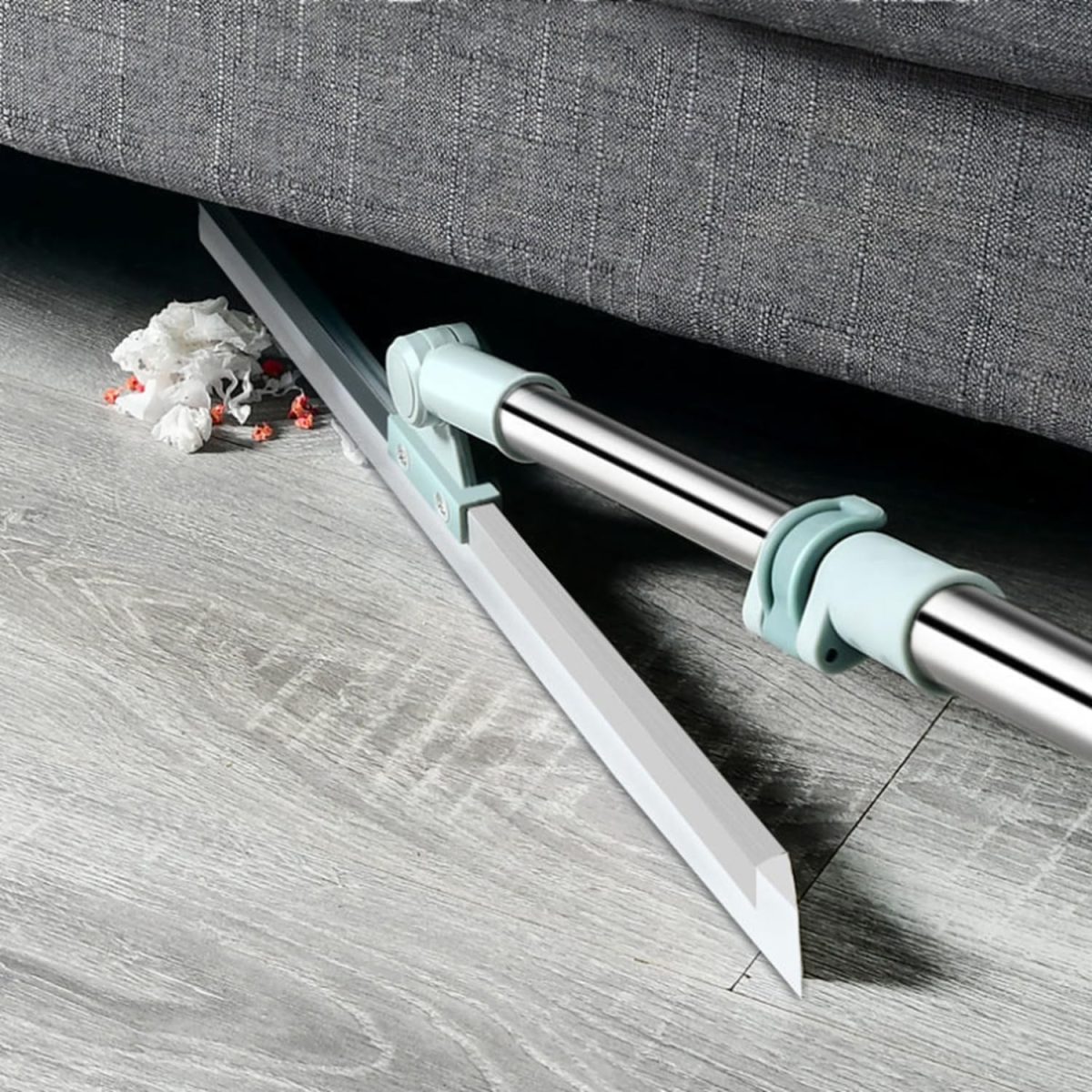 Misamo Enterprise 50-Inch Rotating Floor Squeegee, Heavy Duty Bathroom Wiper with 180-Degree Swivel Head, Sage Green - Image 3
