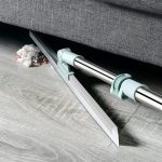 Misamo Enterprise 50-Inch Rotating Floor Squeegee, Heavy Duty Bathroom Wiper with 180-Degree Swivel Head, Sage Green - Image 3