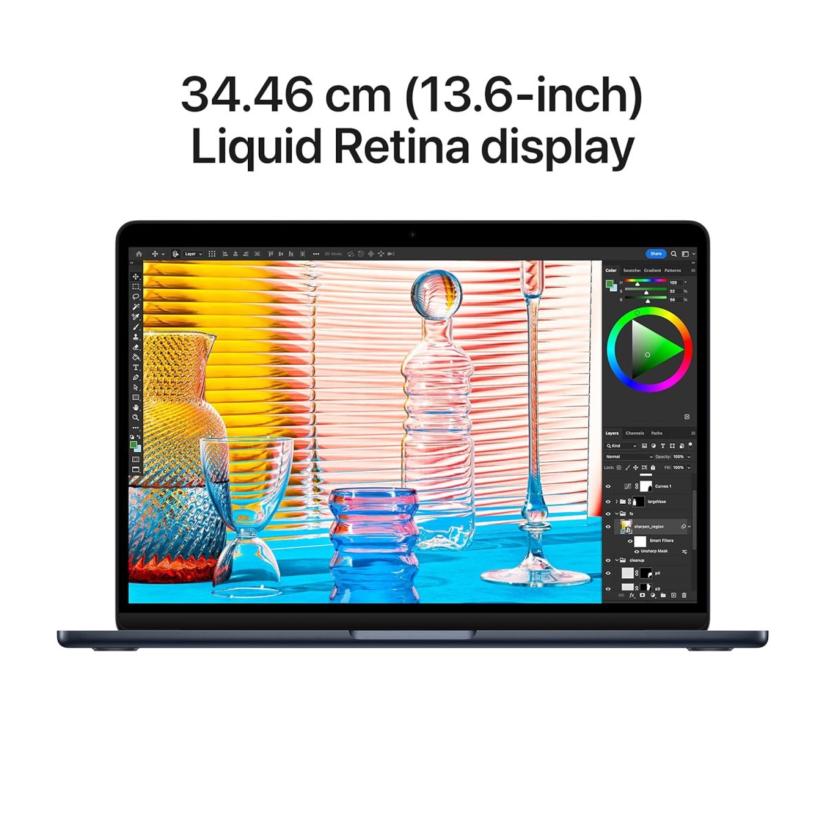 2022 Apple MacBook Air Laptop with M2 chip: 34.46 cm (13.6-inch) Liquid Retina Display, 8GB RAM, 256GB SSD Storage, Backlit Keyboard, 1080p FaceTime HD Camera. Works with iPhone/iPad; Midnight - Image 4