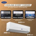 Carrier 1.5 Ton 5 Star Wi-Fi Smart Flexicool Inverter Split AC (Copper, Convertible 6-in-1 Cooling,Smart Energy Display,HD & PM 2.5 Filter, ESTER EDGE FXi (Wi-Fi), CAI19EE5R35W0,White) - Image 4