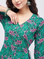 Tissu Women's Rayon Floral Regular Kurta - Image 8