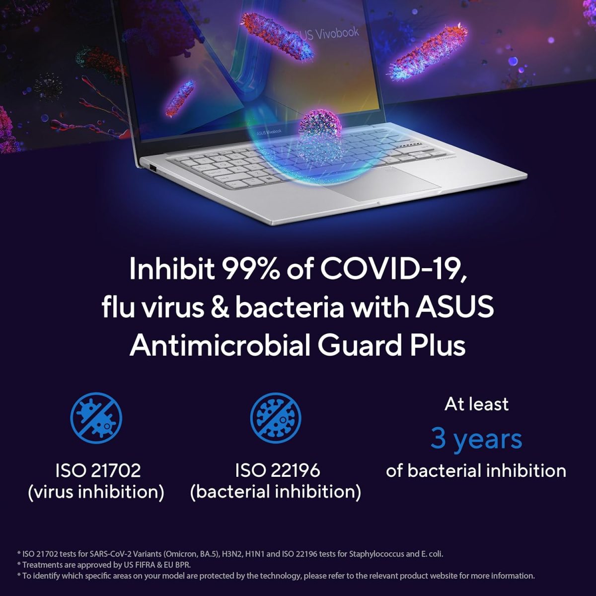 ASUS Vivobook 14, Core i3-1215U 12th Gen, Thin and Light Laptop, 14" (35.56 cm) FHD, 60Hz (8 GB RAM/512GB SSD/Windows11/Office 2021/Fingerprint/42WHr /Silver/1.40 kg), X1404ZA-NK322WS - Image 10