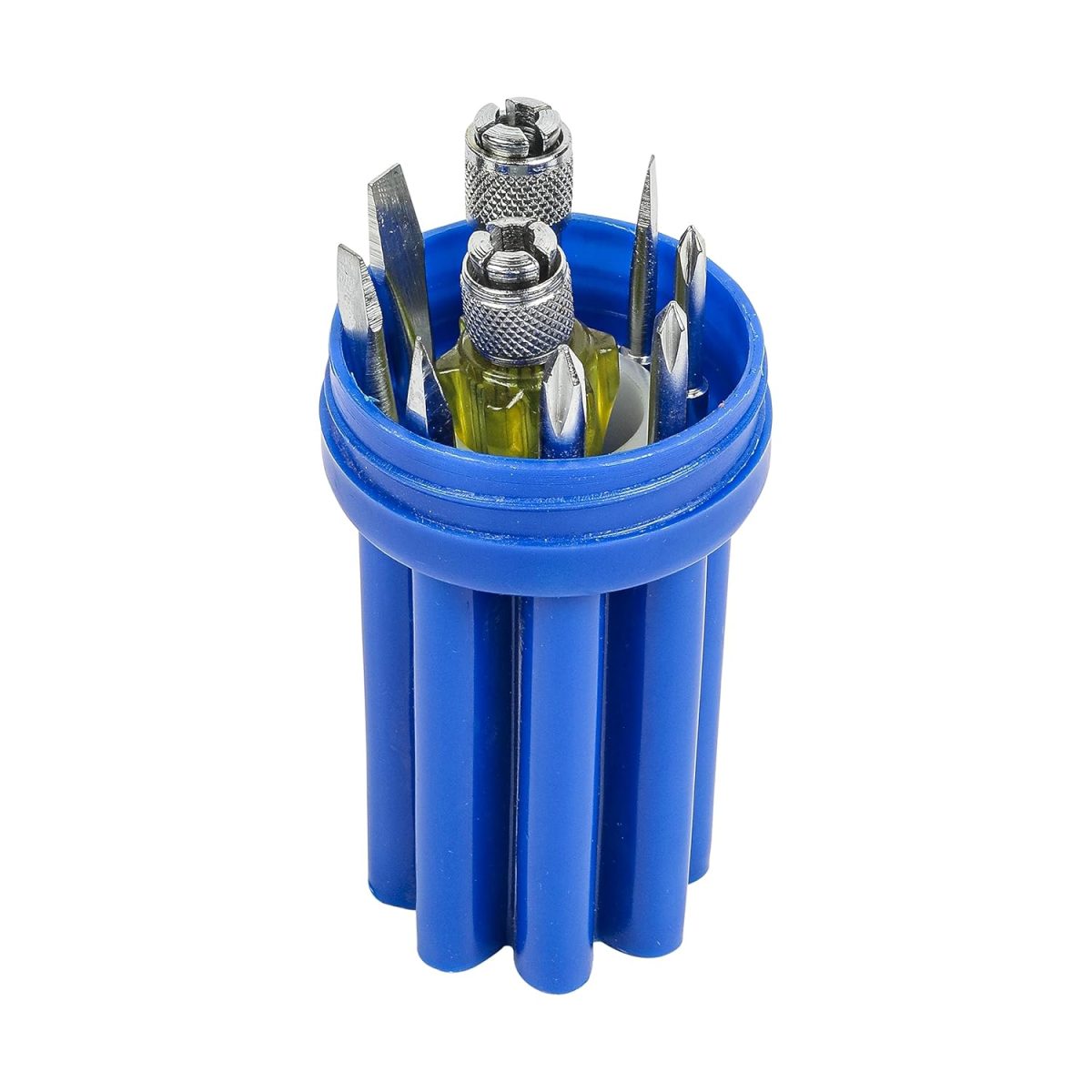 SPARTAN BS-02 8-in-1 Pc Screw Driver Kit With 3 Flat Blades, 3 Phillips Head, 1 Round Poker Bar, Extension Rod| Multi-purpose Tool Set Screwdriver Set (Multicolor) - Image 3