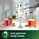 PHILIPS HL1655/00 Hand Blender | Powerful 250W Motor | with Rust free steel arm | Easy single trigger operation | Specially designed blades | Wall bracket for easy storage, 2year warranty Blue & White - Image 7