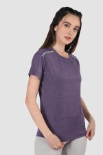 CHKOKKO Women's Polyester Regular Fit Round Neck Gym Sports T-Shirts - Image 3
