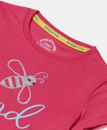 Jockey AG01 Girl's Super Combed Cotton Regular Fit Graphic Printed T-Shirt (Prints May Vary) - Image 3