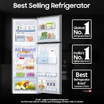 Samsung 236 L, 2 Star, Digital Inverter, Frost Free Double Door Refrigerator (RT28C3032GS/HL, Gray Silver) - Image 4