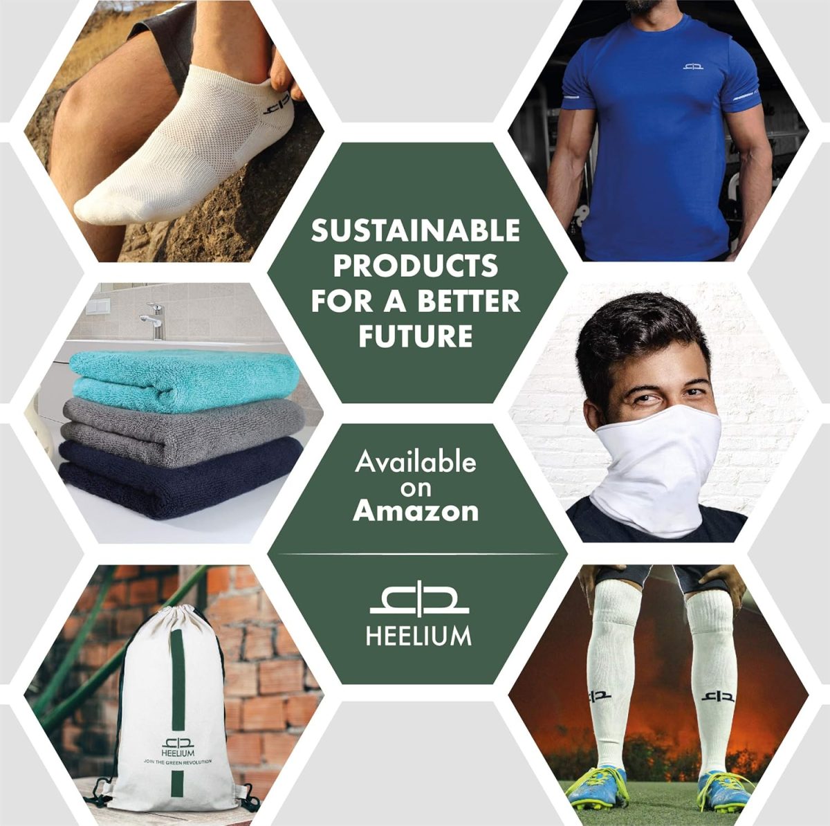 HEELIUM Bamboo Compression Socks & Sleeves For Men & Women | Odour Free & Superior Grip | Running, Cycling, Boosts Blood Circulation & Recovery - Image 7