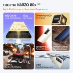 realme NARZO 80x 5G (Sunlit Gold,6GB+128GB) | Dimensity 6400 5G Chipset | 6000mAh Long-Lasting Battery | 45W Fast Charge | 120Hz Eye Comfort Display | IP69 Top-Tier Waterproof - Image 3