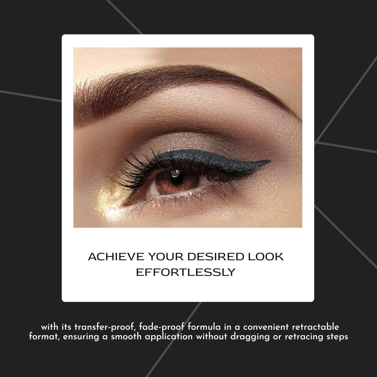 FASHION COLOUR Intense Revolving Kajal | High Impact Intense Color In 1 Stroke | 12 Hr Long Stay | Matte & Mettalic Finish | Soft Texture | Waterproof & Smudgeproof Kajal | (Grey) - Image 5