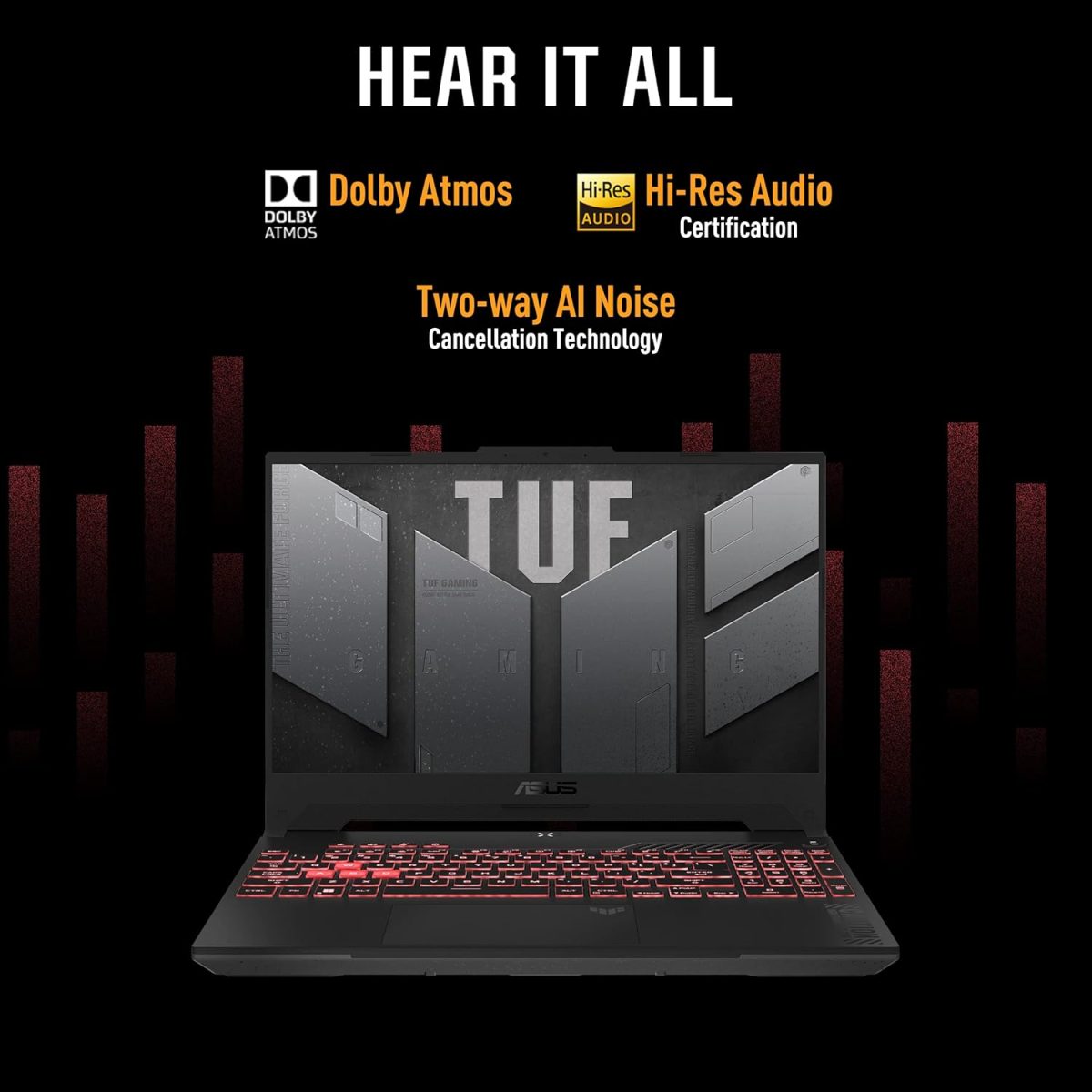 ASUS TUF Gaming F15, 15.6" FHD (1920 x 1080) 16:9, 13th Gen Intel Core i7-13620H Processor 2.4 GHz, Gaming Laptop (16GB RAM/1 TB/RTX 4060/Windows 11/Office Home/Mecha Gray/2.2 Kg), FX507VV-LP487WS - Image 11