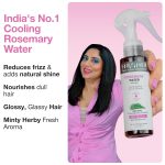 Soulflower Rosemary Water Spray for Hair Growth | Niacinamide & Mint | Hair Regrowth Spray | Instant Shine | Strengthens Hair Roots & Strand | Anti Hair Fall Cooling & Relaxing | All Hair Types 100ml - Image 2
