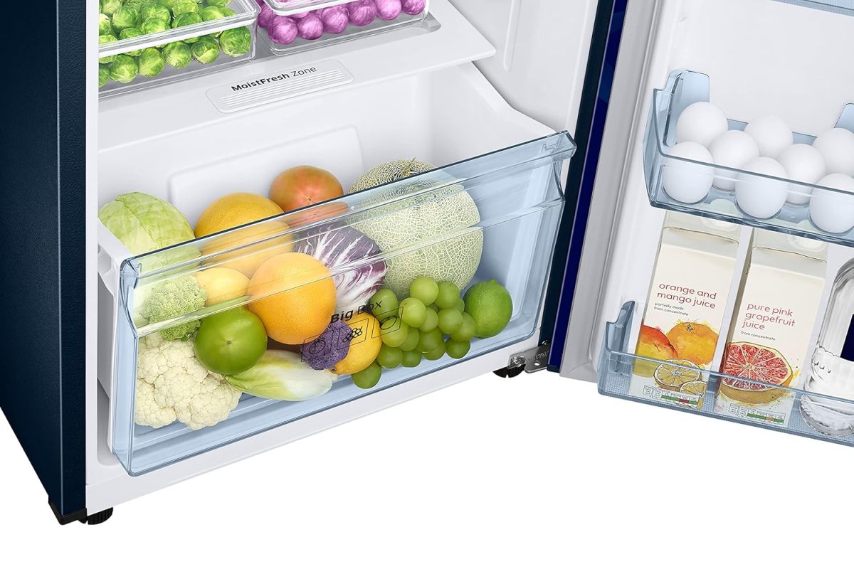 Samsung 236L 2 Star Inverter Frost-Free Convertible 3 In 1 Double Door Refrigerator Appliance (RT28C3732HS/HL,Hydrangea Blue) - Image 6