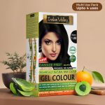 INDUS VALLEY Damage Free Natural Gel Hair Colour for Women | Ammonia & PPD Free Organic Hair Colour with 100% Grey Coverage, Long Lasting Conditioning Hair Color | Black 1.00-220 ml - Image 2