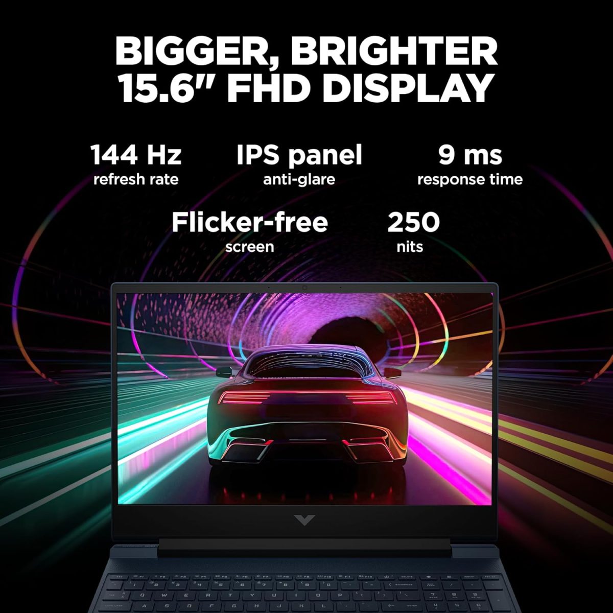 HP Victus, AMD Ryzen 5 5600H, NVIDIA RTX 3050, 16GB DDR4, 512GB SSD (Win11, Office21, Blue, 2.37kg) 144Hz, 9MS, IPS, 15.6-inch(39.6cm) Gaming Laptop, Backlit kb, Enhanced Cooling, fb0106AX/Fb0112AX - Image 4