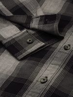 The Indian Garage Co Men's Cotton Slim Fit Checkered Full Sleeves Spread Collar Casual Shirt - Image 4