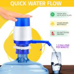 HUILE Manual Water Dispenser Pump For 20 Liter Bottle Can Easy Portable Hand Press Dispenser Pump For Universal 2-5 Gallon Bottle Can (Pack Of 1), Blue - Image 6