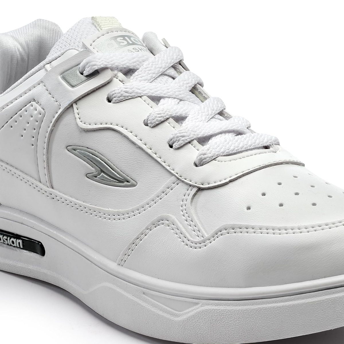 ASIAN Men's BOSTON-01 White Casual Sneaker Shoes with Synthetic Upper Lightweight Comfortable Mid Top Sneaker Shoes for Men's & Boy's - Image 4
