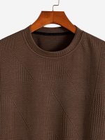 GRECIILOOKS T Shirt for Men Cotton | Textured Oversized Fit Men t-Shirt | Round Neck Half Sleeve Men t-Shirt - Image 3