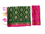 Mimosa Women's Kanchipuram Silk Saree With Unstitched Blouse Piece (4282-65-2D-Bgrn-Rni_Green) - Image 6