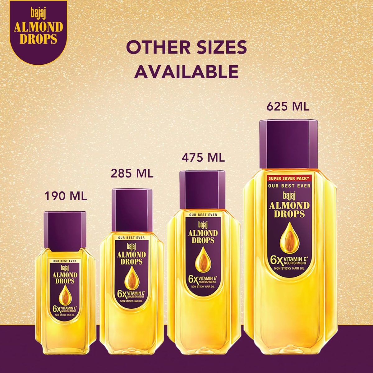 Bajaj Almonds Drops Hair Oil, Pack of 1, 625ml - Image 8