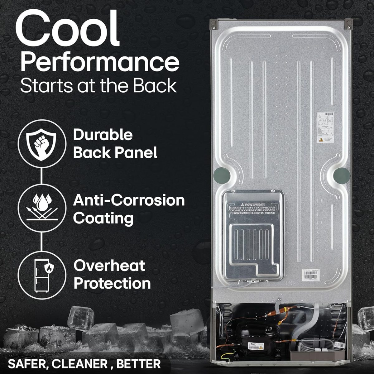 LG 242 L 3 Star Smart Inverter Frost-Free Double Door Refrigerator (GL-I292RPZX, Shiny Steel, Door Cooling+) - Image 6