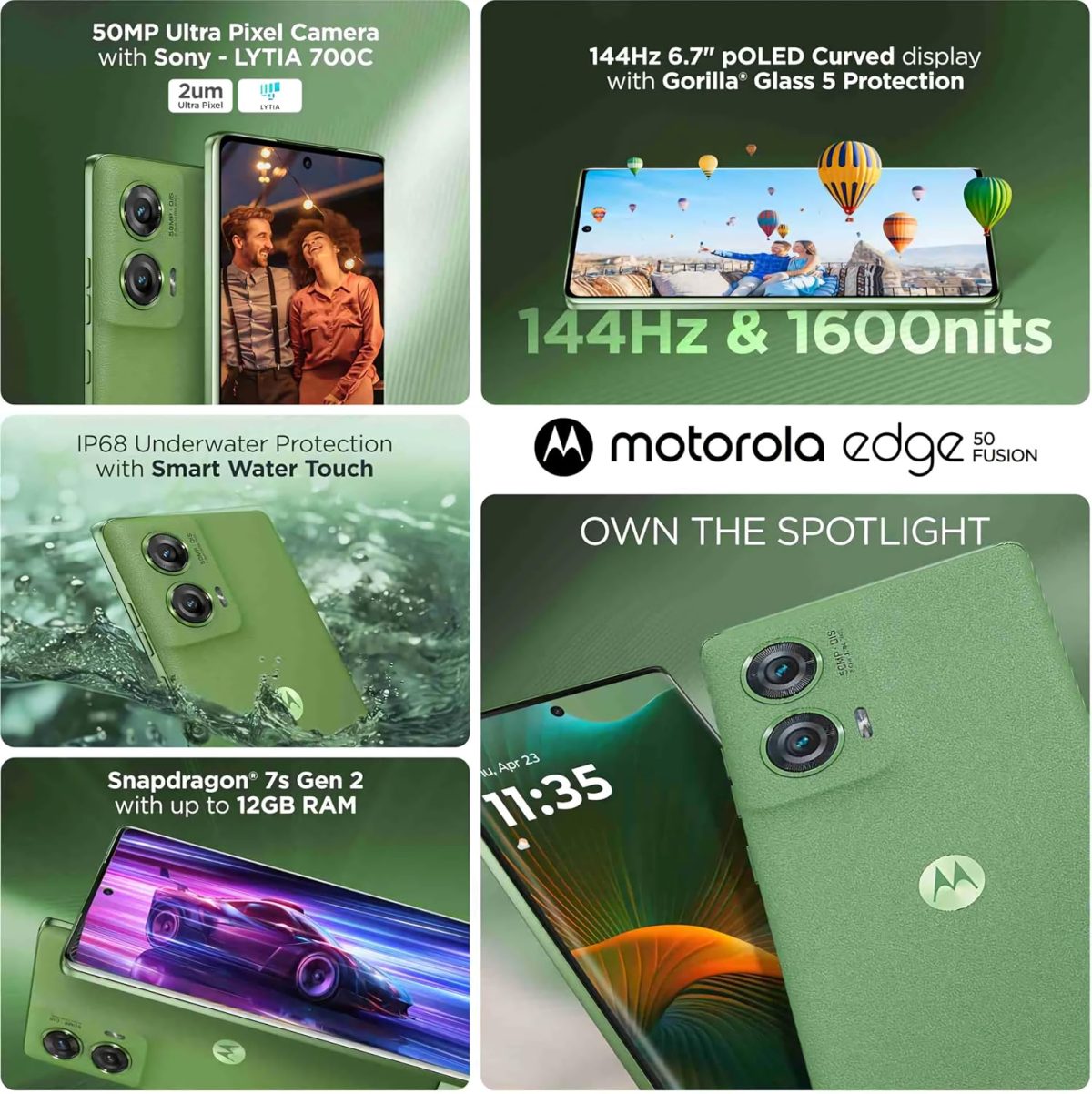 Motorola Edge 50 Fusion tG (Forest Green, 8GB RAM + 128GB Storage) - Image 6