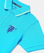 Jockey AB24 Boy's Super Combed Cotton Rich Graphic Printed Half Sleeve Polo T-Shirt - Image 3
