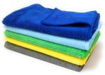 SOBBY 5 Pcs Microfiber Kitchen Clothes for Cleaning, dusting Cloth for Home Cleaning, Car & Bike Detailing, Soft lint & Streak Free Reusable Absorbent Cleaning Cloths (40 x 40cm, 340 GSM, Multicolor) - Image 3