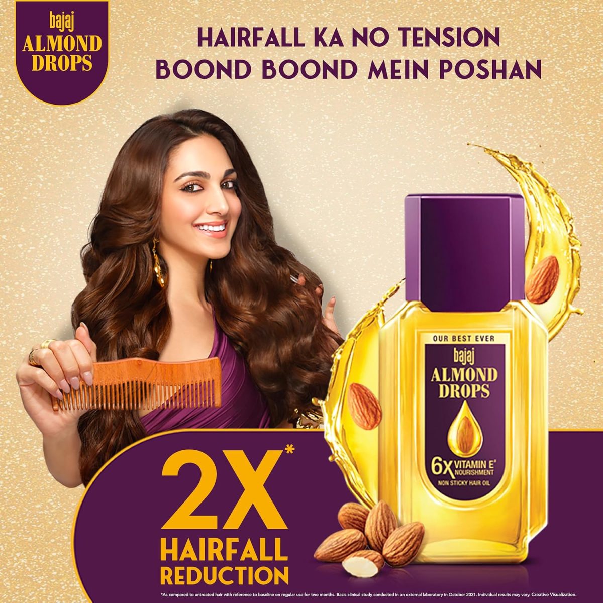 Bajaj Almonds Drops Hair Oil, Pack of 1, 625ml - Image 3