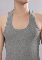 Dollar Bigboss Men's Derby Black & Grey Melange RN Vest (Pack of 2) - Image 6
