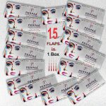 PERPAA Premium Velvet Sticker Kumkum Bindi Box of 15 Flaps with Different Size - Pottu for Women,Ladies, Girls (Black) - Image 4