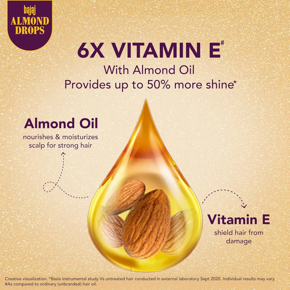 Bajaj Almonds Drops Hair Oil, Pack of 1, 625ml - Image 4