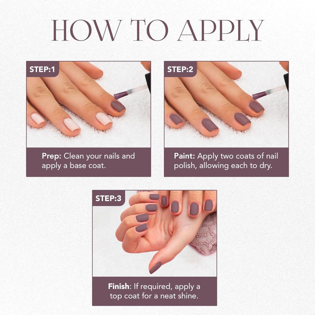 OG BEAUTY Mattify Nail Paint - Magenta Fantasy (10 ml) | Rich Matte Colour, Quick-Dry Formula - Image 4