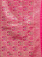 Satrani Women's Banarasi Silk Weaving Saree with Unstitched Blouse Piece - Image 5