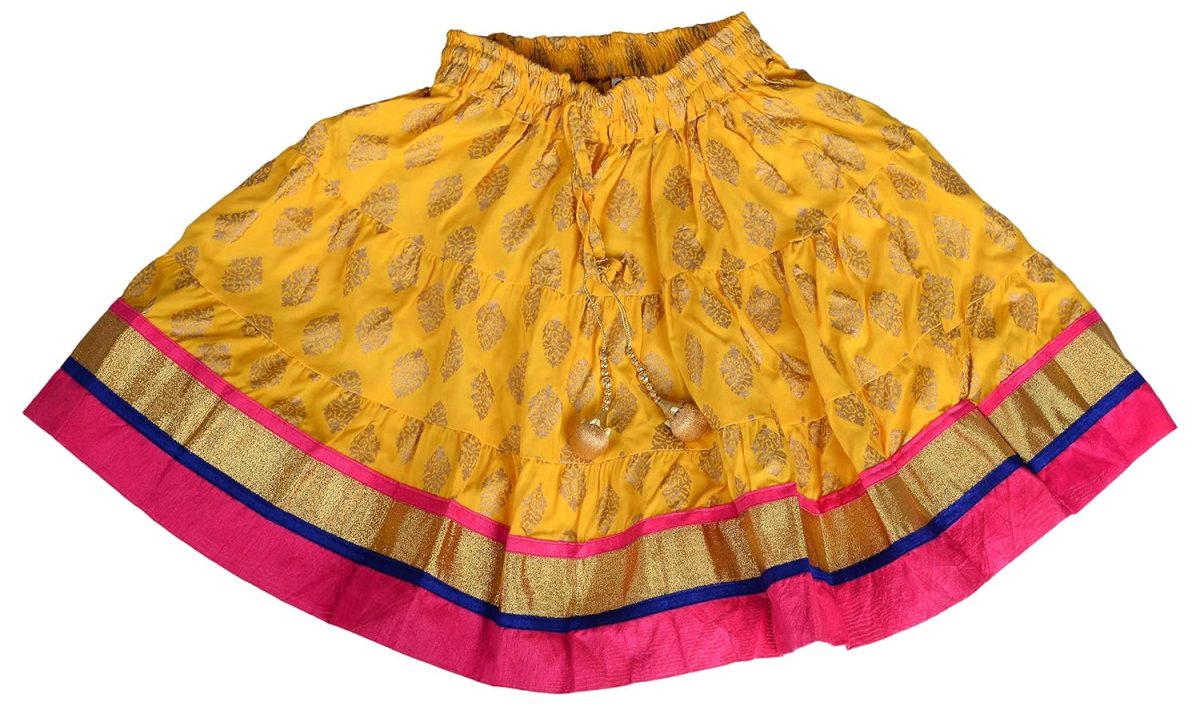 DIAMO Girl's Rayon Readymade Lehenga Choli - Image 4