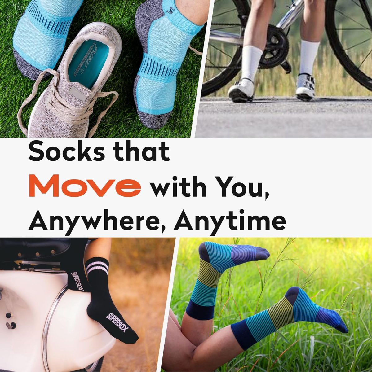 Supersox Ankle Socks for Women Made With Premium Cotton. Stylish Striped Design with Extra Softness, Anti Odour & Anti Bacterial - Free Size, Multicolor - Image 7