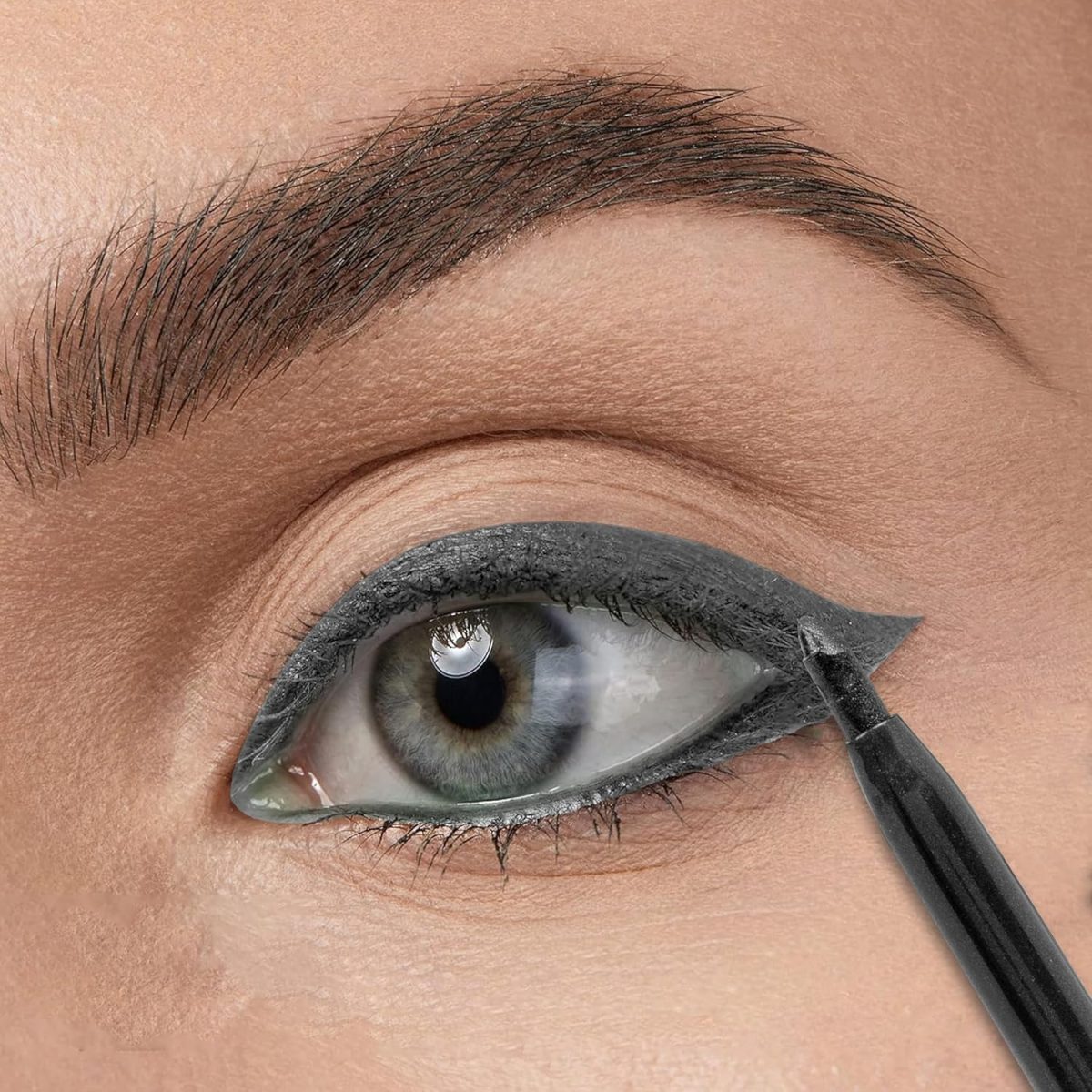 FASHION COLOUR Intense Revolving Kajal | High Impact Intense Color In 1 Stroke | 12 Hr Long Stay | Matte & Mettalic Finish | Soft Texture | Waterproof & Smudgeproof Kajal | (Grey) - Image 2