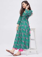 Tissu Women's Rayon Floral Regular Kurta - Image 6