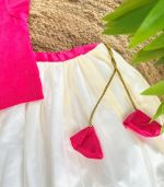Stanwells Kids Baby Girls Cotton Silk Readymade Lehenga Choli Set | Traditional Embroidered South Indian Pattu Pavadai Ethnic Wear for Girls - Image 4