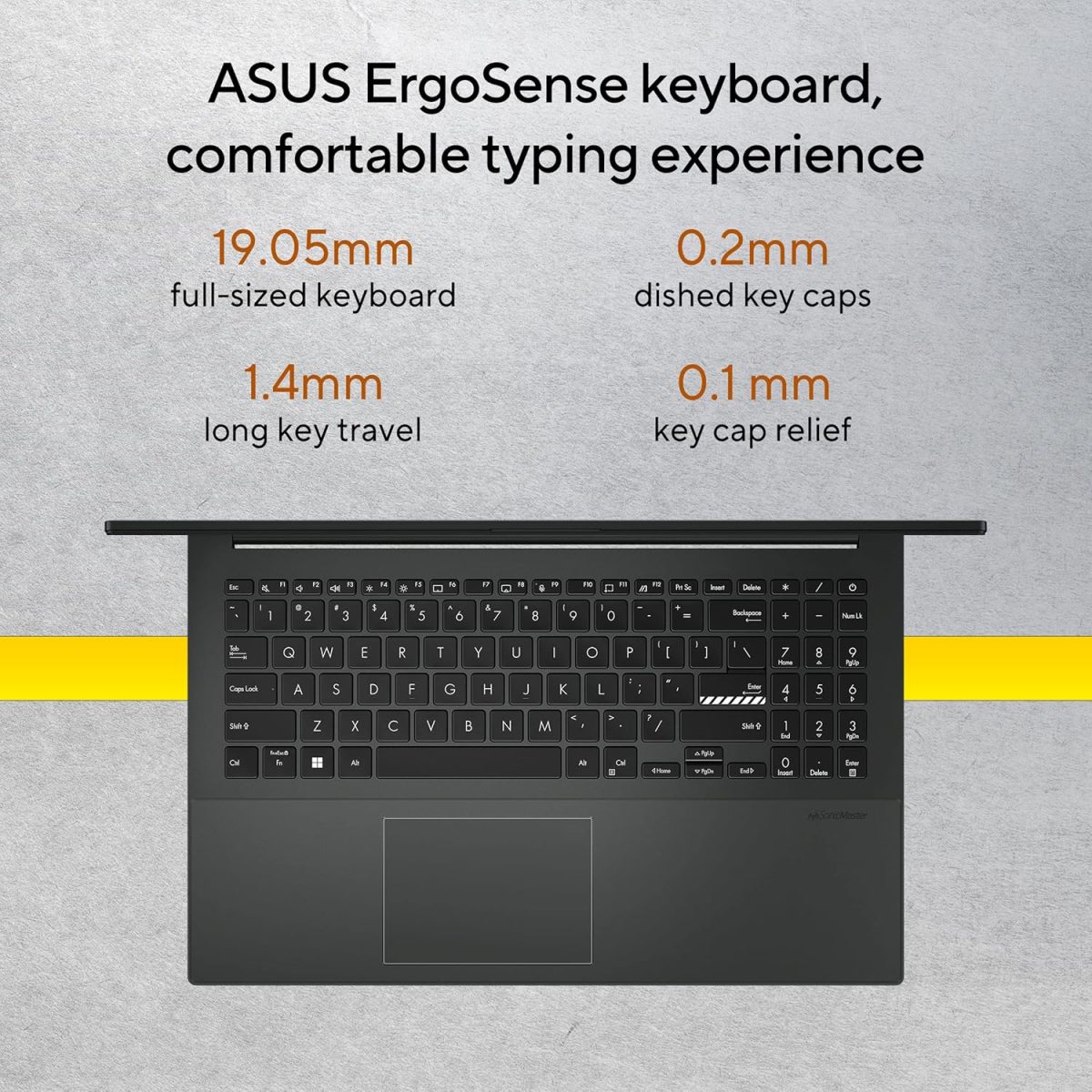 ASUS Vivobook Go 15 (2023), AMD Ryzen 5 7520U, Thin & Light Laptop,15.6" (39.62 cm) FHD, (16GB/512GB SSD/Windows 11/Office 2021/Alexa Built-in/Mixed Black/1.63 kg), E1504FA-NJ542WS - Image 6