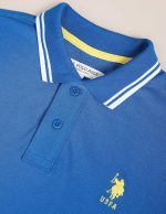 U.S. POLO ASSN. Men's Tipped Collar Pure Cotton Slim Fit Polo Shirt - Image 3