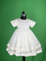 Fairy Dolls Baby Girls Baptism Dress with Lace Work - Image 2