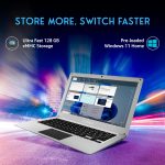 FUTOPIA ULTIMUS PRO Intel Dual Core ~2.8GHz (4 GB/128 GB EMMC Storage/Windows 11 Home) NU14U6INC43BN-CS Thin and Light Laptop (14 Inch, Cloud Silver, 1.2 kg) - Image 3