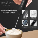 Coffee Frother Electric with Double Whisk | C Type Rechargeable Coffee Maker Machine for Home | 1 Year Warranty | Free Coffee Blender Recipe Book | Big Battery 1 Charge = 15 Days Use - Image 6