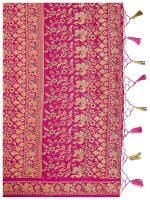 Mimosa Women's Kanchipuram Silk Saree With Unstitched Blouse Piece (4282-65-2D-Bgrn-Rni_Green) - Image 8