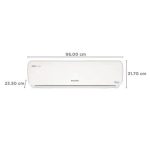 Voltas 2 Ton 3 Star, Inverter Split AC (Copper, LED Display, Anti-dust Filter, 2023 Model, 243V Vectra Plus, White) - Image 4