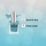 JUICE Quick-dry, Long Lasting, Chip Resistant, Gel Finish, High Gloss, F&D APPROVED COLORS & PIGMENTS Nail Polish | MISTY GREEN - C13 - Image 4
