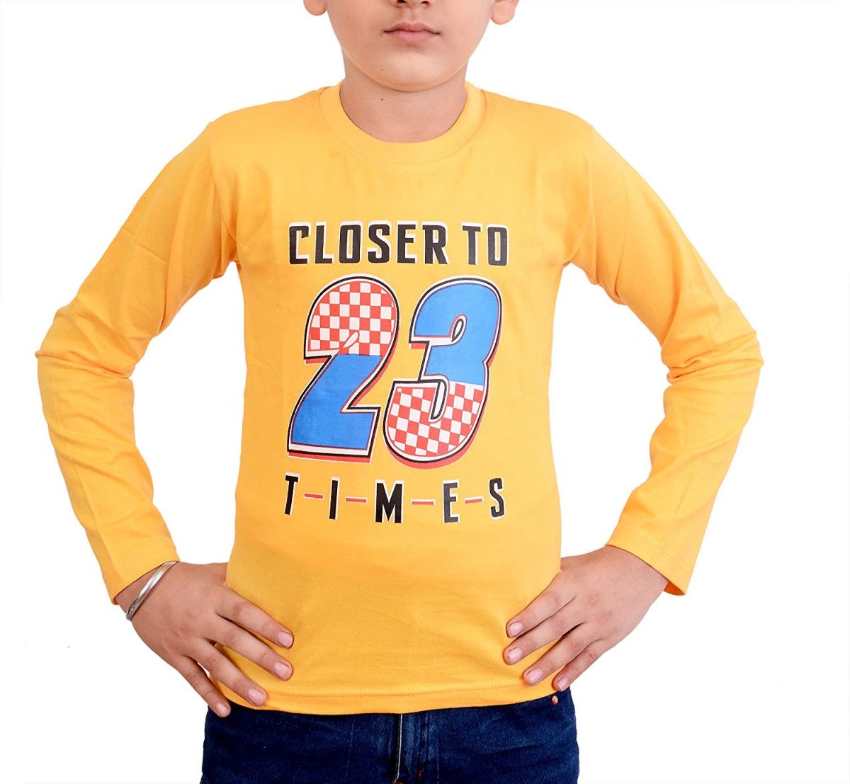 Malvina Boy's Full Sleeve Cotton Tshirts for Kids (Pack of 6) (Multicolor,8-9 Years) - Image 5